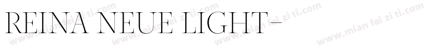Reina Neue Light字体转换